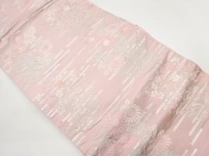 草花模様織出し名古屋帯